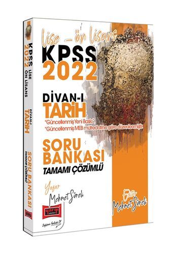 Yargı Yayınları 2022 KPSS Lise Ön Lisans Divanı Tarih Tamamı Çözümlü Soru Bankası