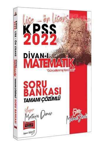 Yargı Yayınları 2022 KPSS Lise Ön Lisans Divan-ı Matematik Tamamı Çözümlü Soru Bankası