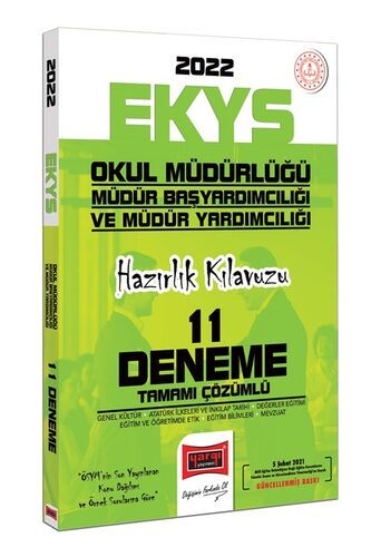 Yargı Yayınları 2022 EKYS Okul Müdürlüğü Müdür Başyardımcılığı ve Müdür Yardımcılığı Hazırlık Kılavuzu Tamamı Çözümlü 11 Deneme