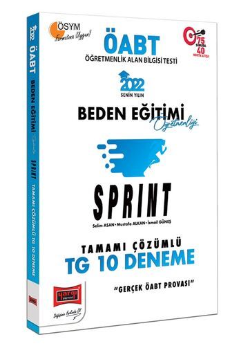 Yargı Yayınları 2022 ÖABT Beden Eğitimi Öğretmenliği Sprint TG Tamamı Çözümlü 10 Deneme