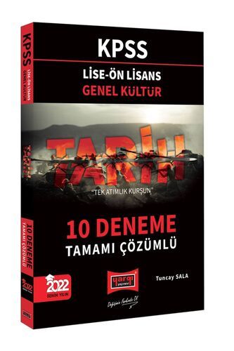 Yargı Yayınları 2022 Lise Ön Lisans Genel Kültür Tarih Tamamı Çözümlü 10 Deneme