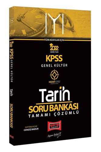 Yargı Yayınları 2022 KPSS Hedef Serisi IYI Genel Kültür Tarih Tamamı Çözümlü Soru Bankası