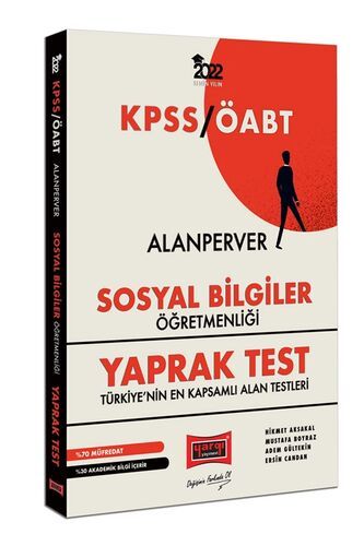 Yargı Yayınları 2022 ÖABT AlanPerver Sosyal Bilgiler Öğretmenliği Yaprak Test