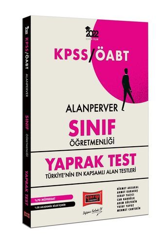 Yargı Yayınları 2022 ÖABT AlanPerver Sınıf Öğretmenliği Yaprak Test