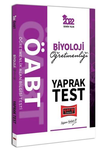 Yargı Yayınları 2022 ÖABT Biyoloji Öğretmenliği Yaprak Test