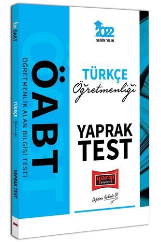 Yargı Yayınları 2022 ÖABT Türkçe Öğretmenliği Yaprak Test