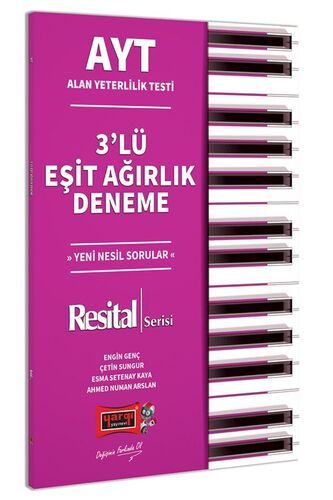 Yargı Yayınları AYT Resital Serisi 3'lü Eşit Ağırlık Deneme