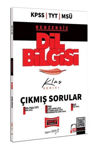 Yargı Yayınları KPSS TYT MSÜ Klas Serisi Benzersiz Dil Bilgisi Çıkmış Sorular