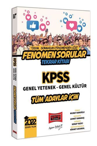 Yargı Yayınları 2022 KPSS GY GK Tüm Adaylar İçin Fenomen Sorular Tekrar Kitabı