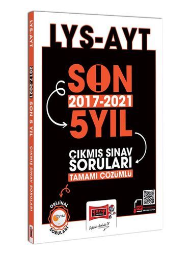 Yargı Yayınları AYT Son 5 Yıl (2017-2021) Tamamı Çözümlü Çıkmış Sınav Soruları