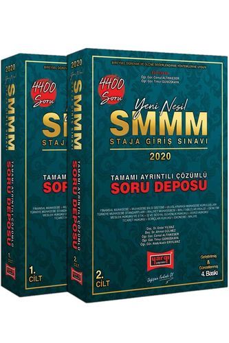 Yargı Yayınları SMMM Staja Giriş Sınavı Tamamı Ayrıntılı Çözümlü Soru Deposu 2 Cilt 4400 Soru