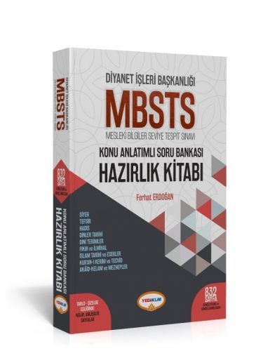 YEDİİKLİM YAYINLARI DİYANET İŞLERİ BAŞKANLIĞI MBSTS (MESLEKİ BİLGİLER SEVİYE TESPİT SINAVI ) KONU ANL.SORU BANKASI HAZIRLIK KİTA