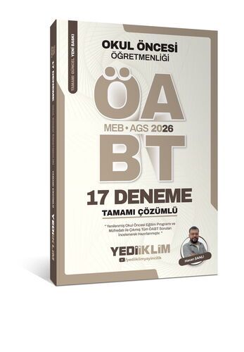 Yediiklim 2026 MEB AGS ÖABT Okul Öncesi Öğretmenliği Tamamı Çözümlü 17 Deneme 