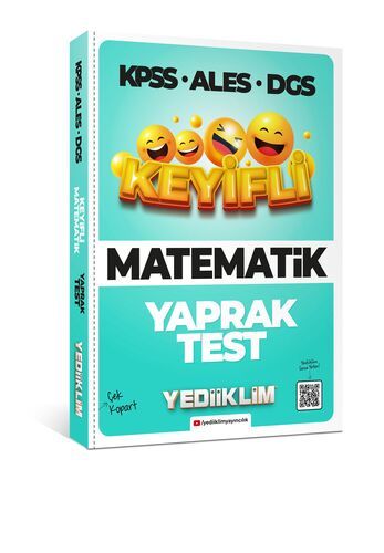 Yediiklim Yayınları KPSS-ALES-DGS Keyifli Matematik Tamamı Çözümlü Çek Kopart Yaprak Test