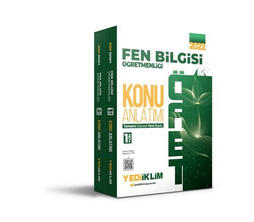 Yediiklim Yayınları 2022 ÖABT Fen Bilgisi Öğretmenliği Konu Anlatımlı Modüler Set (2 Cilt)