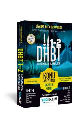 Yediiklim Yayınları DHBT Tüm Adaylar İçin Din Hizmetleri Alan Bilgisi Konu Anlatımlı Hazırlık Kitabı