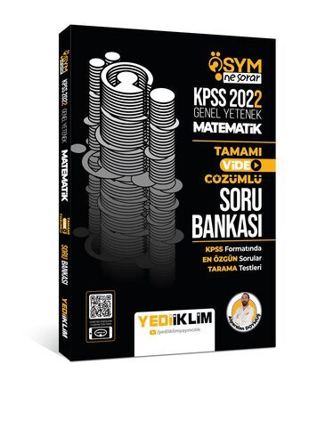 Yediiklim Yayınları 2022 KPSS Genel Yetenek Ösym Ne Sorar Matematik Tamamı Video Çözümlü Soru Bankası