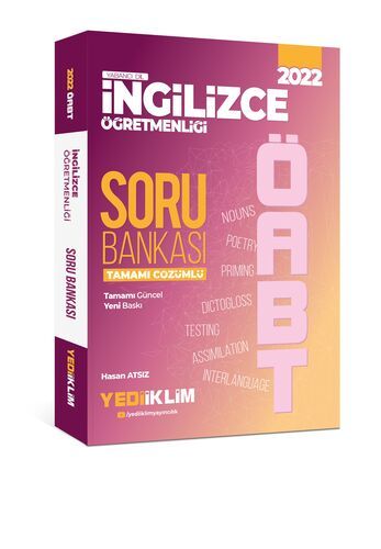 Yediiklim Yayınları 2022 ÖABT İngilizce Öğretmenliği Tamamı Çözümlü Soru Bankası