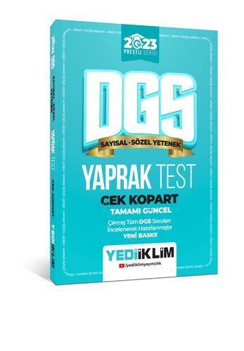 Yediiklim Yayınları 2023 DGS Çek Kopart Yaprak Test