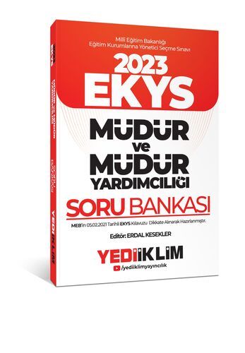 Yediiklim Yayınları 2023 MEB EKYS Müdür ve Müdür Yardımcılığı Soru Bankası