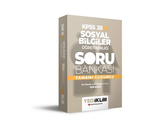 Yediiklim Yayınları 2023 ÖABT Sosyal Bilgiler Öğretmenliği Tamamı Çözümlü Soru Bankası