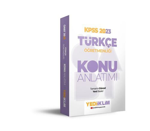 Yediiklim Yayınları 2023 ÖABT Türkçe Öğretmenliği Konu Anlatımı