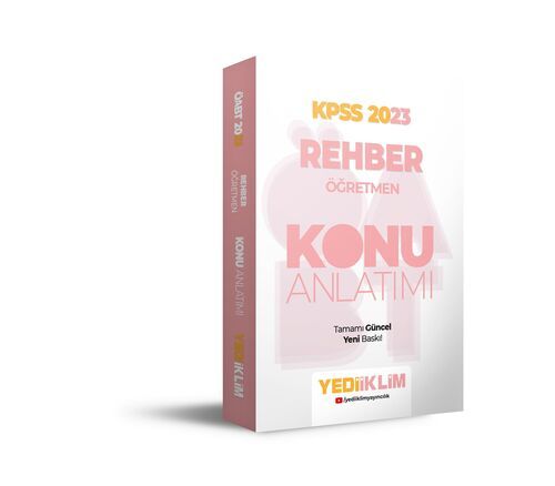 Yediiklim Yayınları 2023 ÖABT Rehber Öğretmen Konu Anlatımı