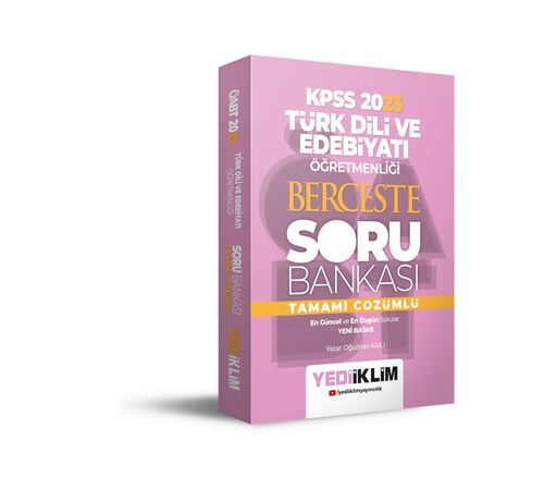 Yediiklim Yayınları 2023 ÖABT Türk Dili ve Edebiyatı Öğretmenliği Berceste Tamamı Çözümlü Soru Bankası