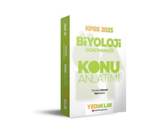 Yediiklim Yayınları 2023 ÖABT Biyoloji Öğretmenliği Konu Anlatımı