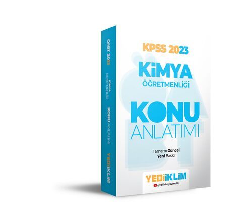 Yediiklim Yayınları 2023 ÖABT Kimya Öğretmenliği Konu Anlatımı