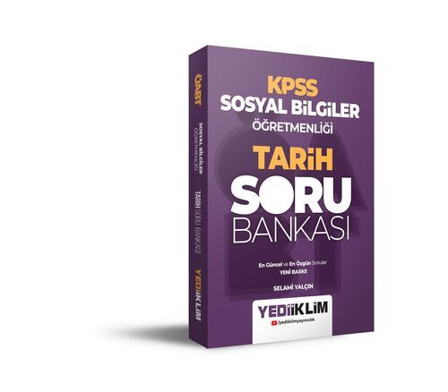 Yediiklim Yayınları ÖABT Sosyal Bilgiler Öğretmenliği Tarih Tamamı Çözümlü Soru Bankası