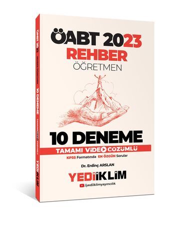 Yediiklim Yayınları 2023 ÖABT Rehber Öğretmen Tamamı Video Çözümlü 10 Deneme