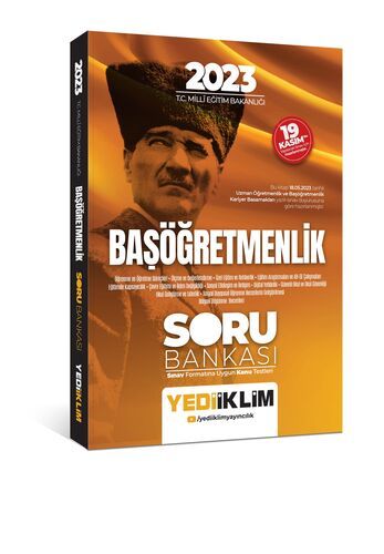 Yediiklim Yayınları 2023 T.C. Millî Eğitim Bakanlığı Başöğretmenlik Soru Bankası