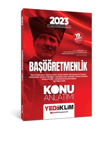 Yediiklim Yayınları 2023 T.C. Millî Eğitim Bakanlığı Başöğretmenlik Konu Anlatımı