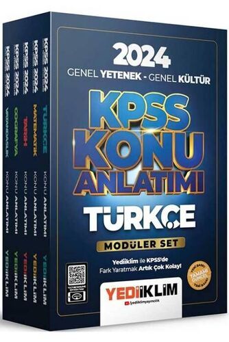 Yediiklim Yayınları 2024 KPSS Genel Yetenek Genel Kültür Konu Anlatımlı Modüler Set