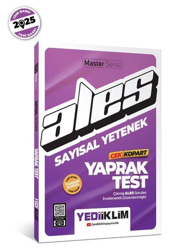 Yediiklim Yayınları Ales Sayısal Yetenek Çek Kopart Yaprak Test