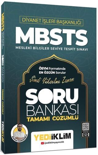 Yediiklim Yayınları Diyanet İşleri Başkanlığı MBSTS Tamamı Çözümlü Soru Bankası