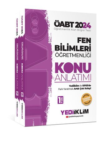 Yediiklim Yayınları 2024 ÖABT Fen Bilimleri Öğretmenliği Konu Anlatımı 1. Cilt