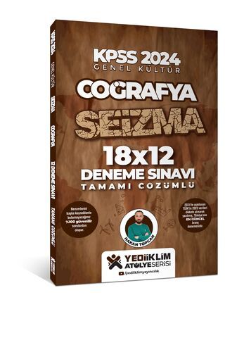 Yediiklim Yayınları KPSS 2024 Genel Kültür Coğrafya SEİZMA 18X12 Tamamı Çözümlü Deneme Sınavı