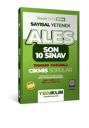Yediiklim Yayınları 2024 ALES Sayısal Yetenek Son 10 Sınav Tamamı Çözümlü  Çıkmış Sorular