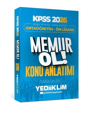 Yediiklim Yayınları 2026 Ortaöğretim-Önlisans Genel Kültür-Genel Yetenek Memur Konu Anlatım