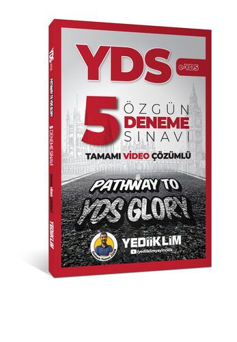 Yediiklim Yayınları YED E - YDS Tamamı Video Çözümlü Özgün 5 Deneme Sınavı