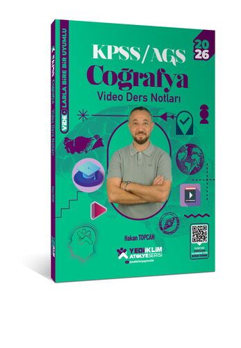 Yediiklim Yayınları 2026 KPSS Atölye Genel Kültür Coğrafya Video Ders Notları