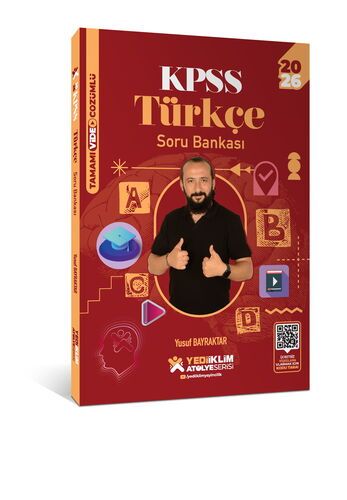 Yediiklim Yayınları 2026 KPSS Genel Yetenek Atölye Serisi Türkçe Tamamı Video Çözümlü Soru Bankası