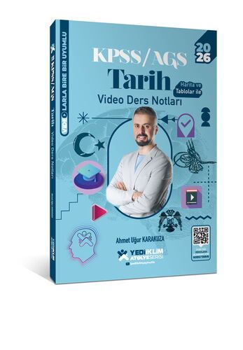 Yediiklim Yayınları 2026 KPSS Genel Kültür Atölye Tarih Video Ders Notları