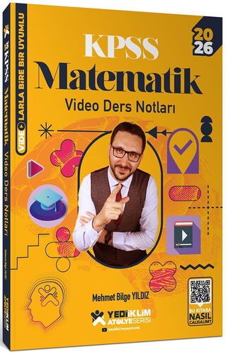 Yediiklim Yayınları 2026 KPSS Atölye Serisi Genel Yetenek Matematik Video Ders Notları