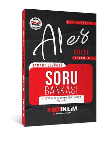 Yediiklim Yayınları 2026 ALES Sözel Yetenek Tamamı Çözümlü Soru Bankası 
