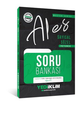 Yediiklim Yayınları 2026 ALES Sayısal - Sözel Yetenek Soru Bankası