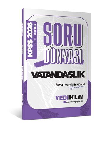 Yediiklim Yayınları 2026 Genel Kültür Vatandaşlık Soru Dünyası