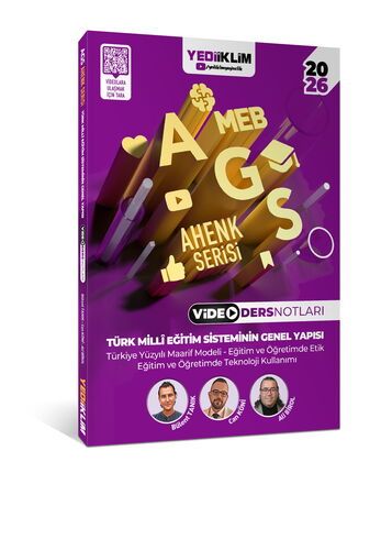 Yediiklim Yayınları 2026 MEB AGS Ahenk Serisi Türk Milli Eğitim Sisteminin Genel Yapısı Video Ders Notları